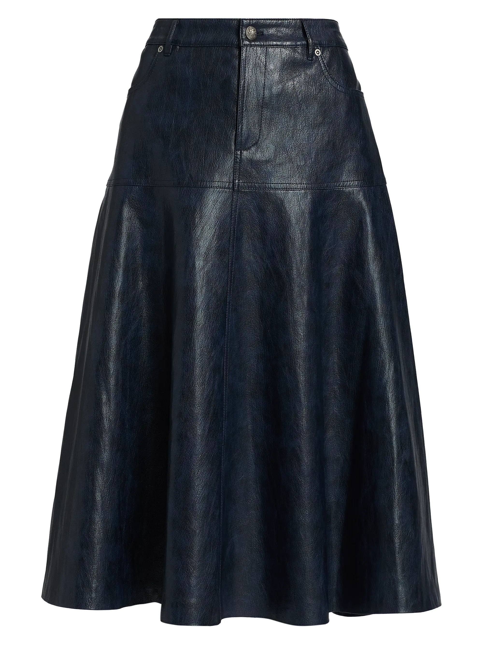 Rhea Faux-Leather A-Line Midi-Skirt | Saks Fifth Avenue