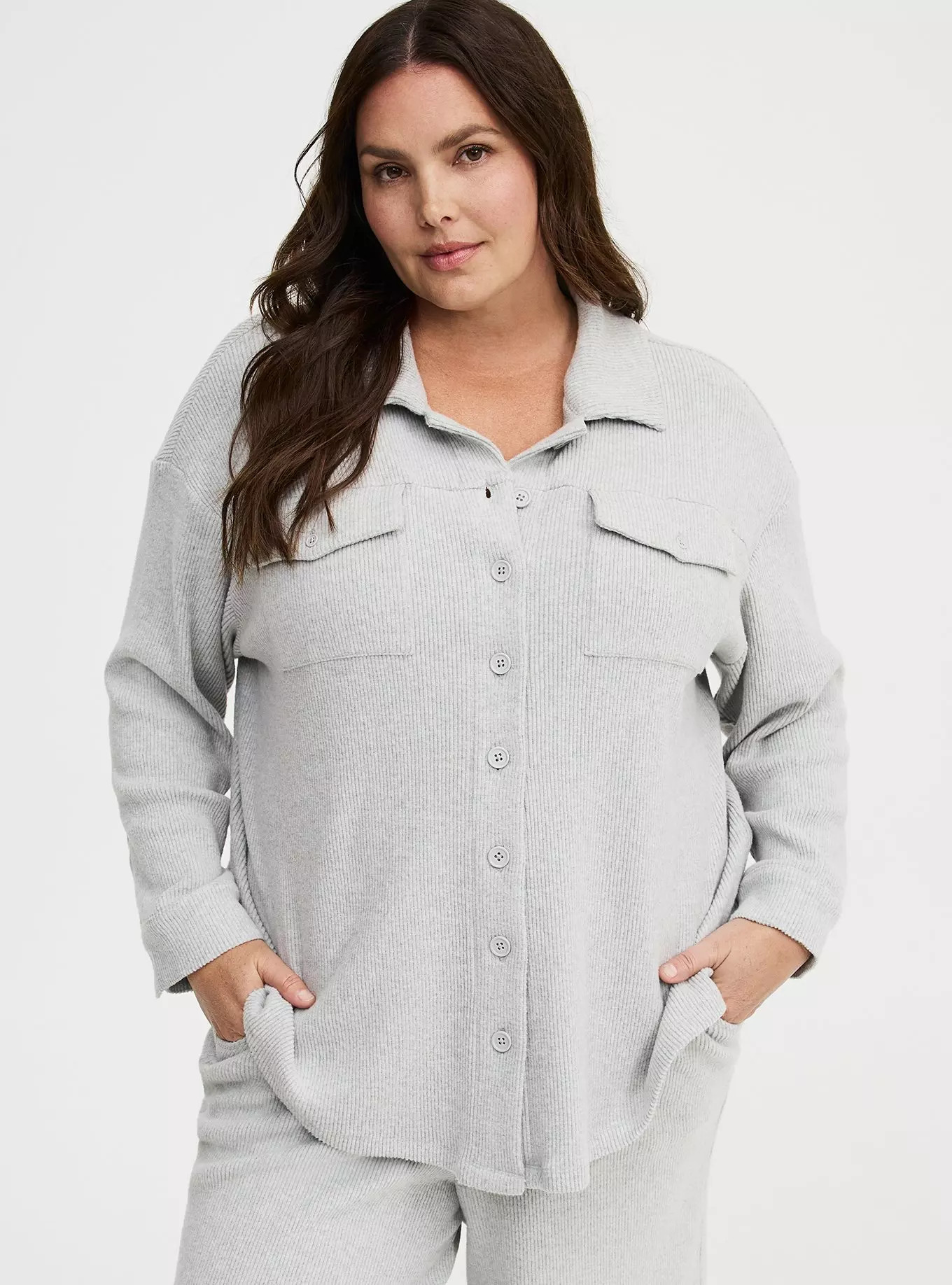 Rib Lounge Shacket | Torrid (US & Canada)