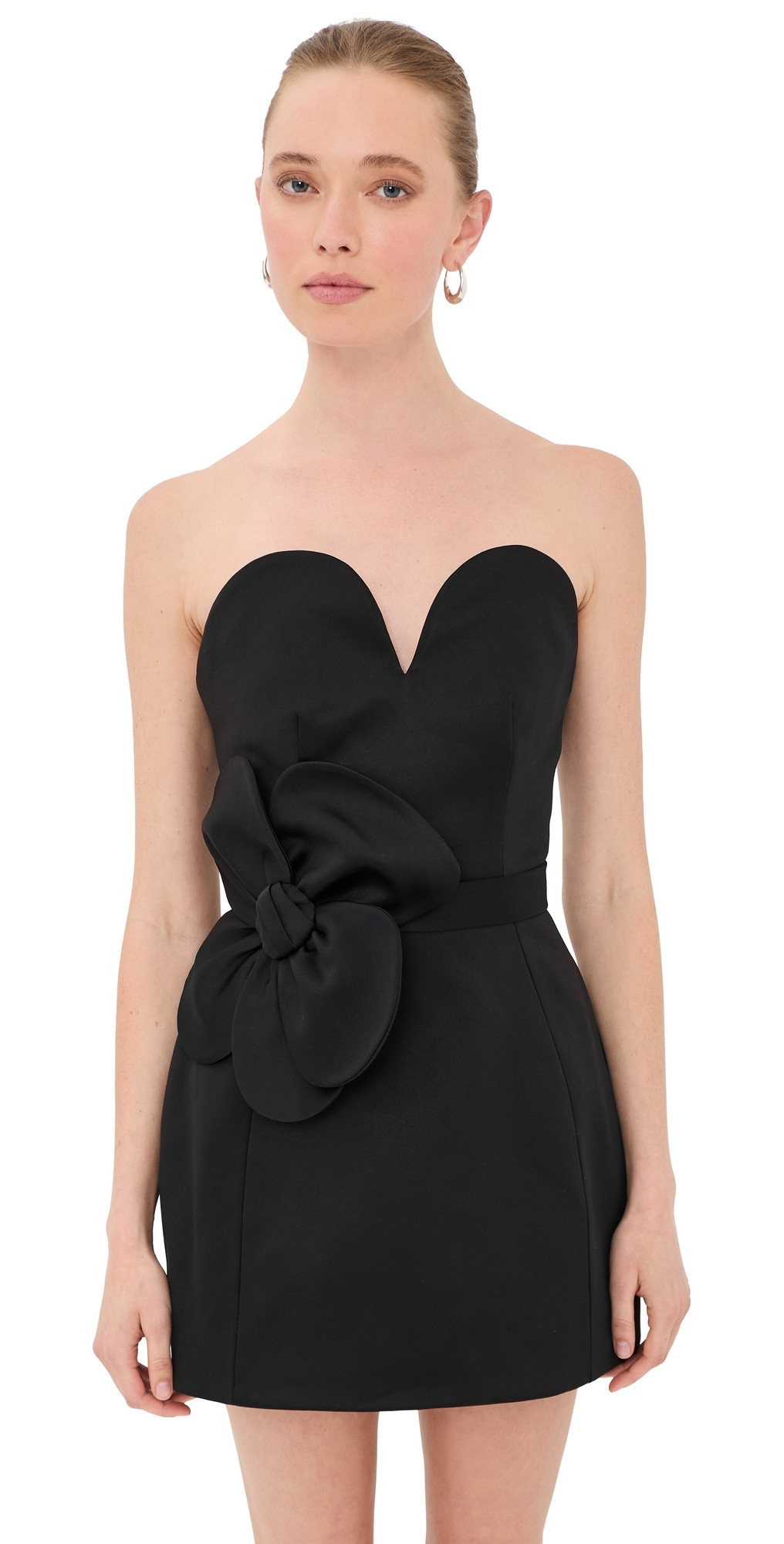 Marc Jacobs Satin Daisy Belted Dress Black 8 | Shopbop