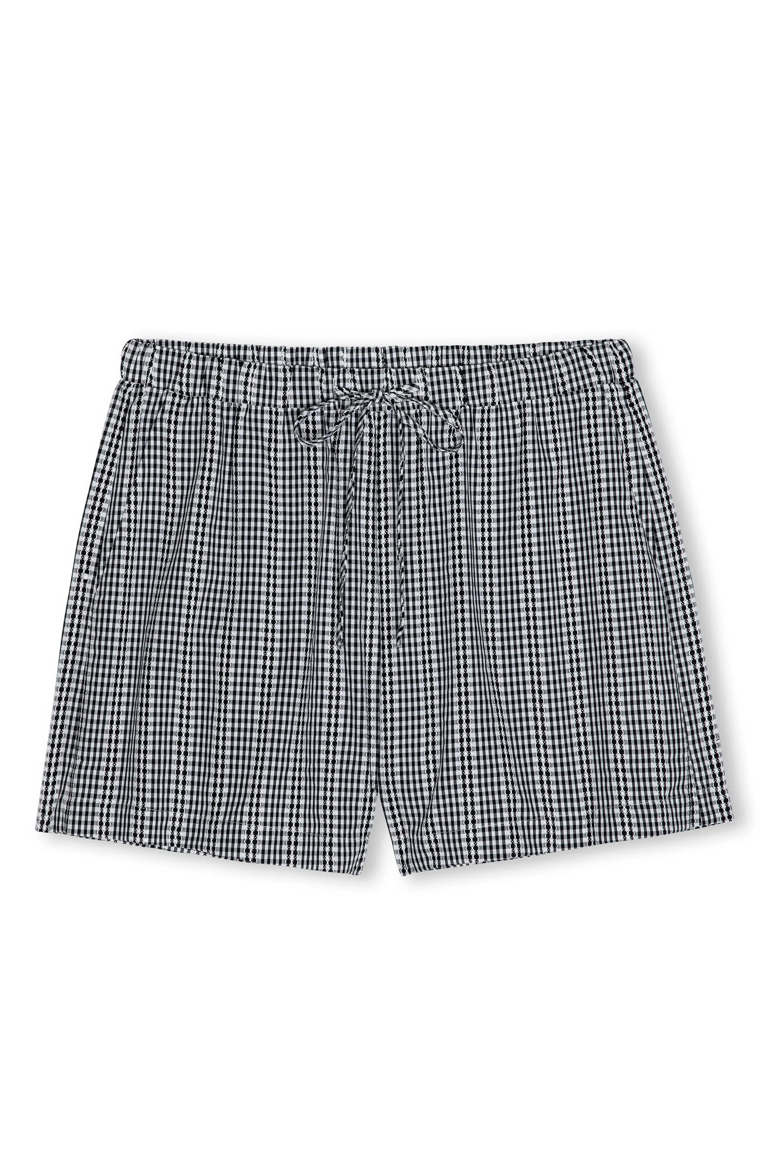Jenner Gingham Cotton Drawstring Shorts (Women) | Nordstrom | Nordstrom