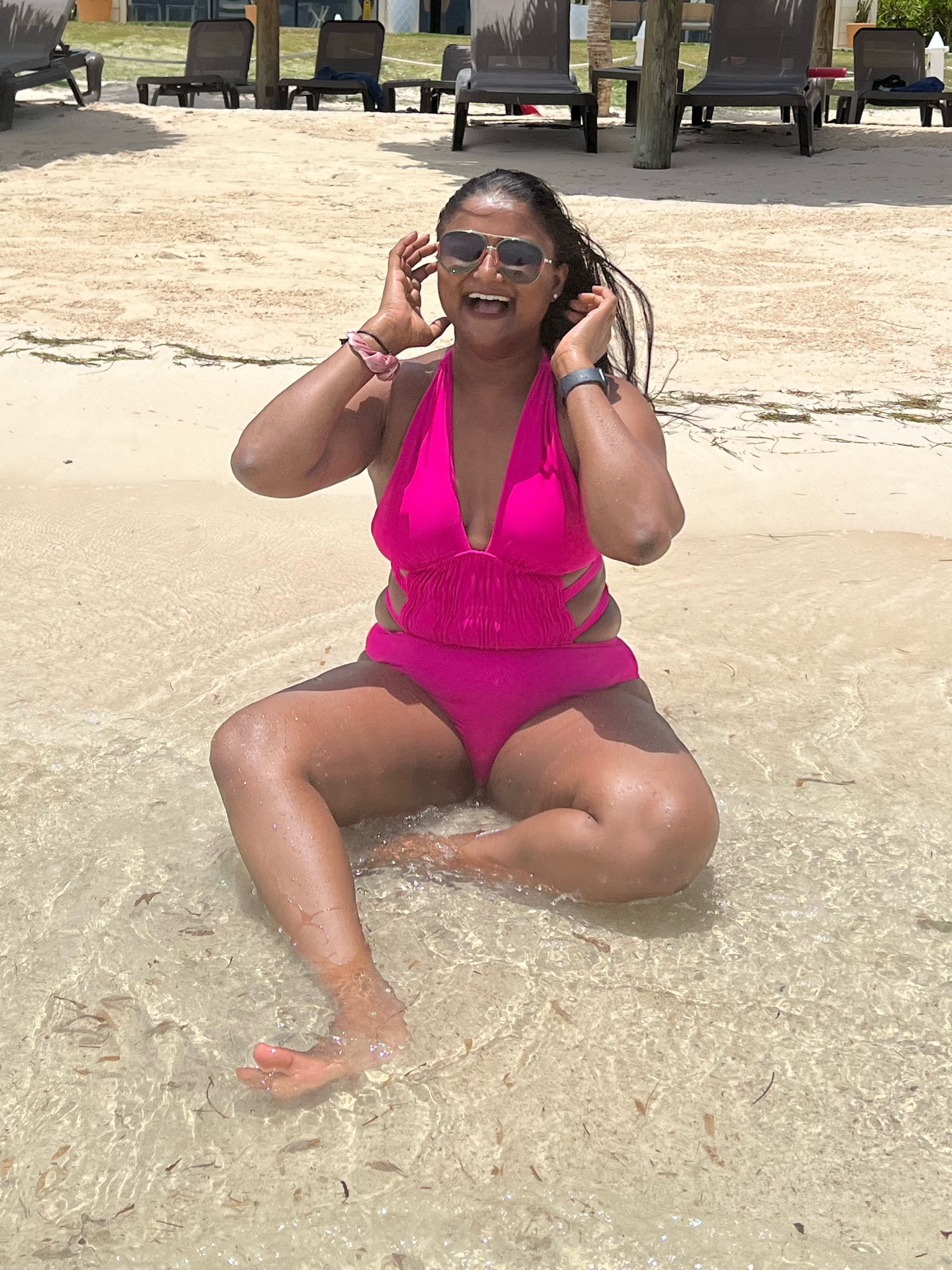 I loved this swimsuit so much and I didn’t create the twist at the top but that is an option too and can be seen on the linked product page. It has models wearing it with the twist feature! 

#LTKswim