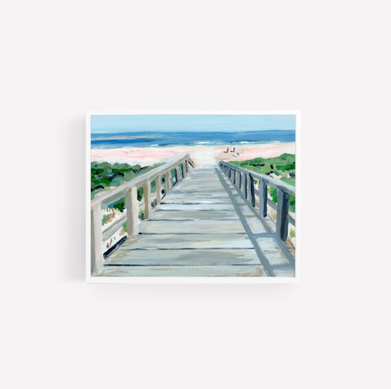 Beach Boardwalk Print Coastal Beach Print Crane Beach - Etsy | Etsy (US)