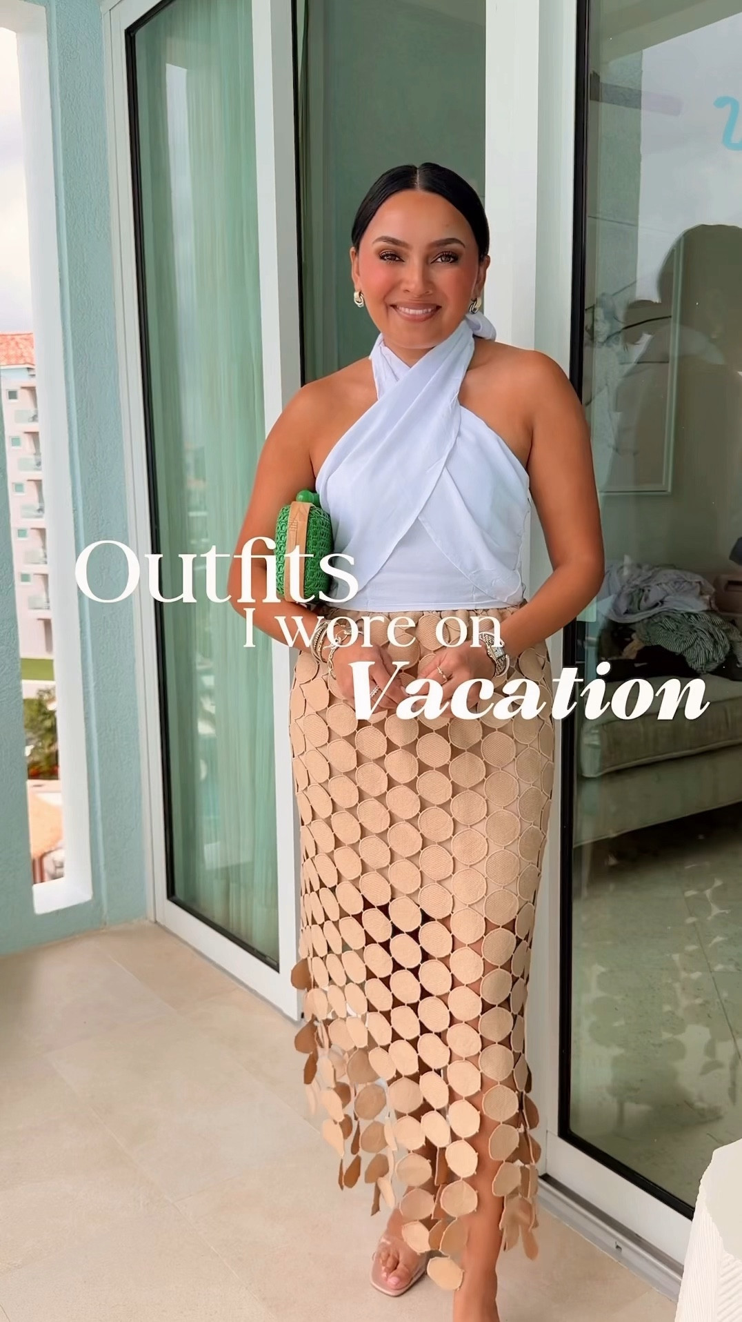 Vacation Outfits in Jamaica!
For reference: I’m 5’0, 32b bra size, and 2/26 in bottoms, pear shaped. 
*Everything I share is unaltered! TTS means true to size. Between size 5-6.5 in shoes

Floral tie back dress size xs TTS
Blue tie shoulder dress size xs TTS
White halter top size xs TTS 
Khaki tan fringe skirt size small TTS
Yellow dress size xs petite TTS
Brown polka dot dress size xs petite TTS
Green floral halter dress size xs TTS
Clear heels size 5 TTS


#LTKTravel #LTKPetite #LTKootd