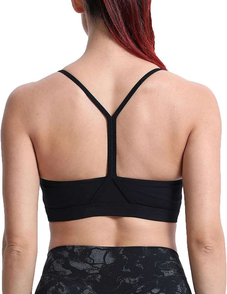 Aoxjox Women's Workout Y Sports Bras Fitness Backless Padded Trainning Active Gym Bra Yoga Crop T... | Amazon (US)