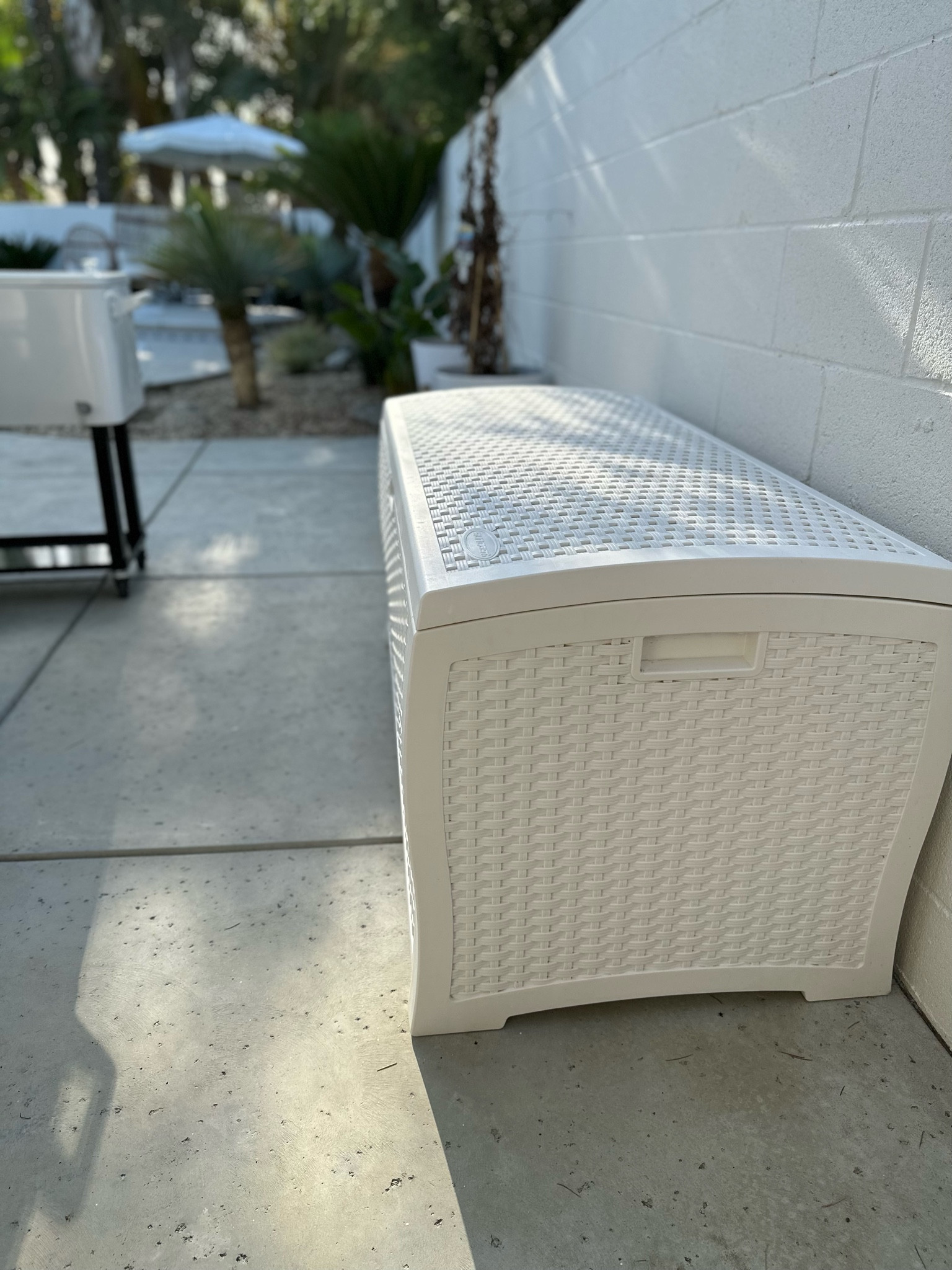 Outdoor storage from Amazon! This holds all our pool toys, floaties, goggles and can also store outdoor cushions! 

#outdoorstorage #patio #backyardstorage 

#LTKSeasonal