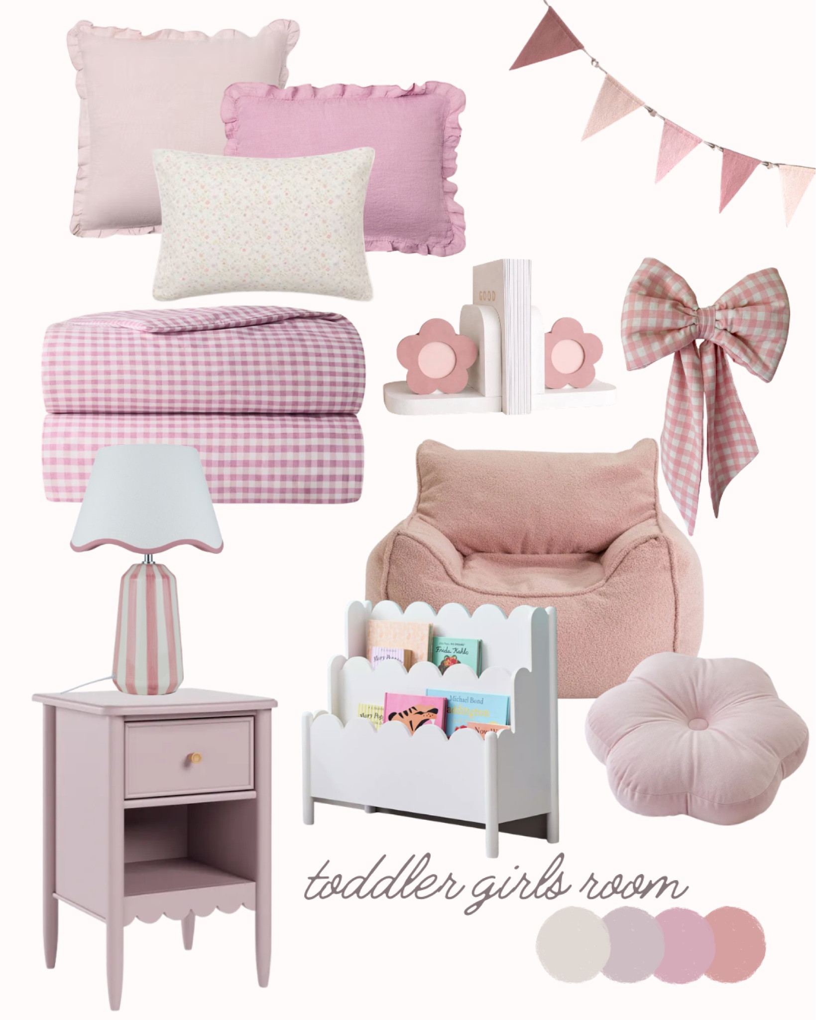 Toddler girl room - pinks, stripes, gingham style 🎀 

#LTKfamily #LTKhome #LTKkids