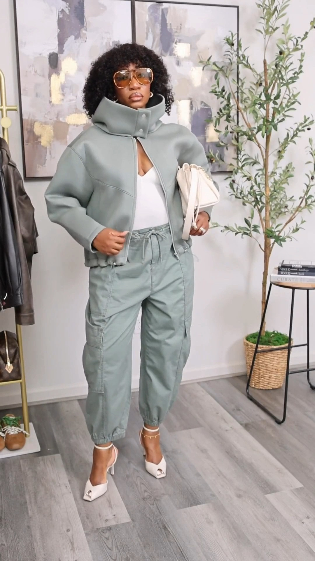 Easy spring transition outfit…
Oversized jacket + cargo style joggers and peek a boo heels.
Size medium jacket
Size large pants


#LTKBump #LTKootd #LTKSeasonal
