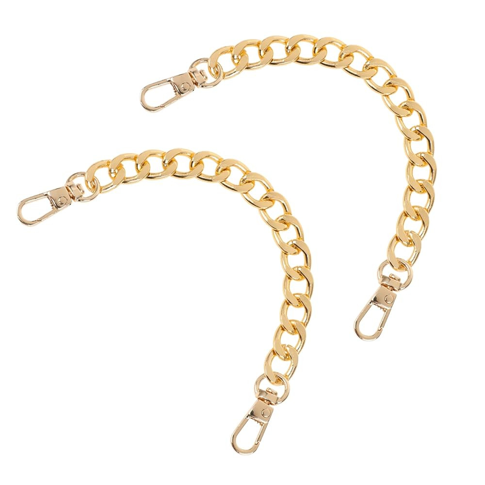 2pcs Purse Extender Chain,7.9 Inch Gold Purse Chain Strap,Short Chain for Crossbody Bags,Handbags... | Amazon (US)