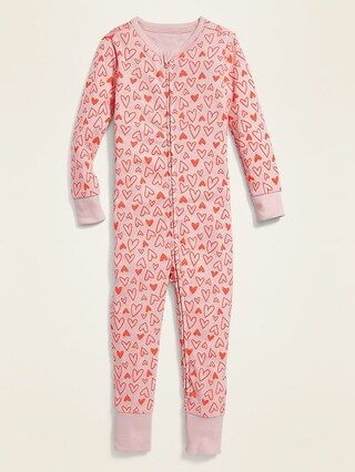 Pink-Print Pajama One-Piece for Toddler & Baby | Old Navy (US)