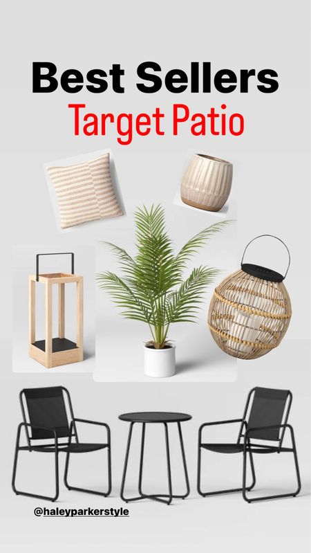 Target best sellers: patio edition
Black patio chat set
Patio refresh
Faux plant outdoor 
Affordable Lantern
#founditattarget #targetstyle #targethome 

#LTKstyletip #LTKhome #LTKfamily