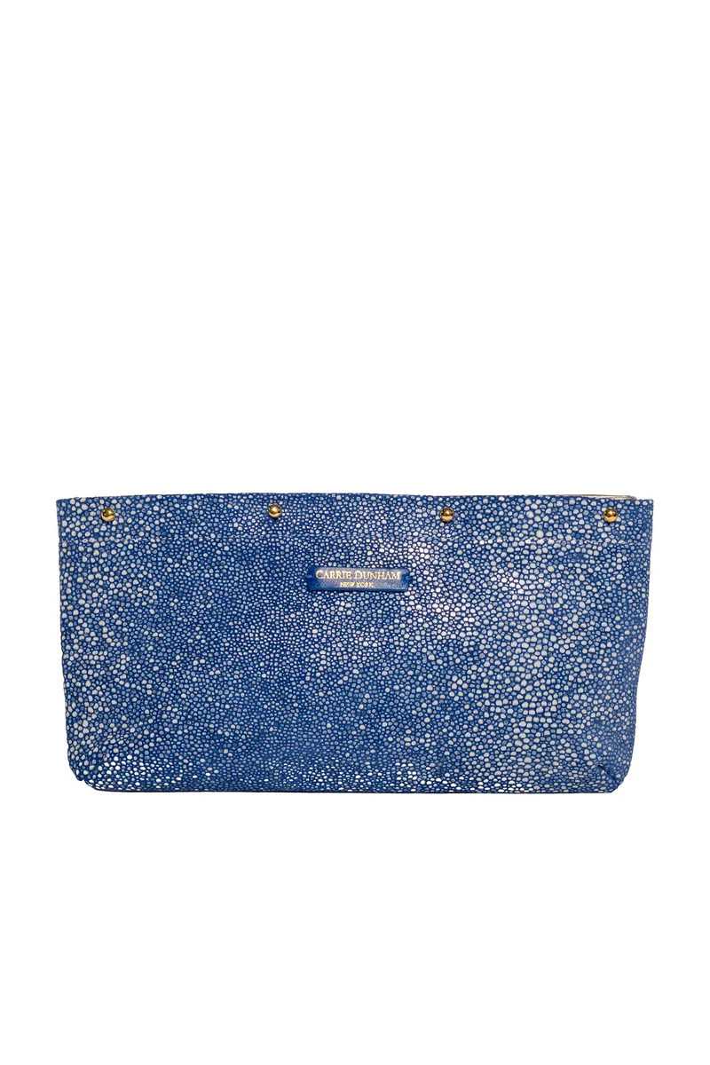 Navy Stingray Clutch Cover | CARRIE DUNHAM