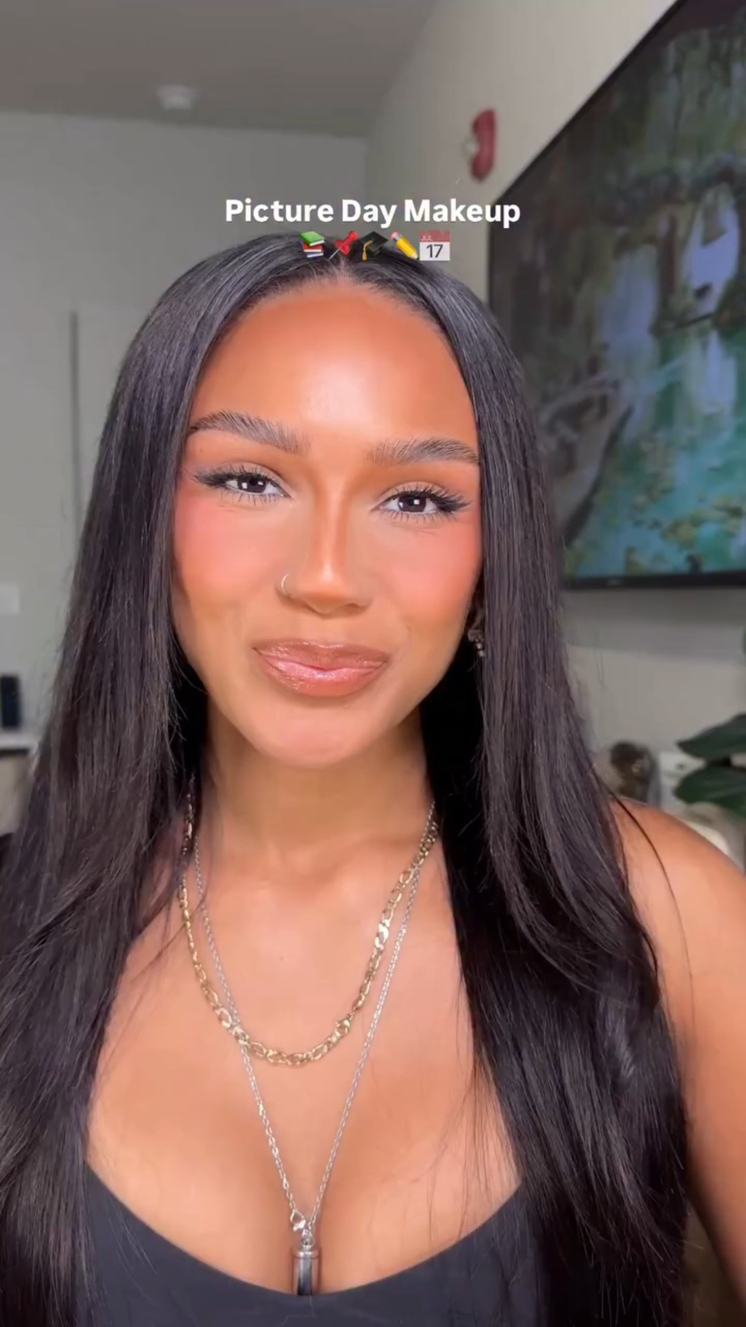 Because picture day is the most important day of the year!! #pictureday #schoolmakeup #picturedayatschool #backtoschool #flawlessmakeuplook