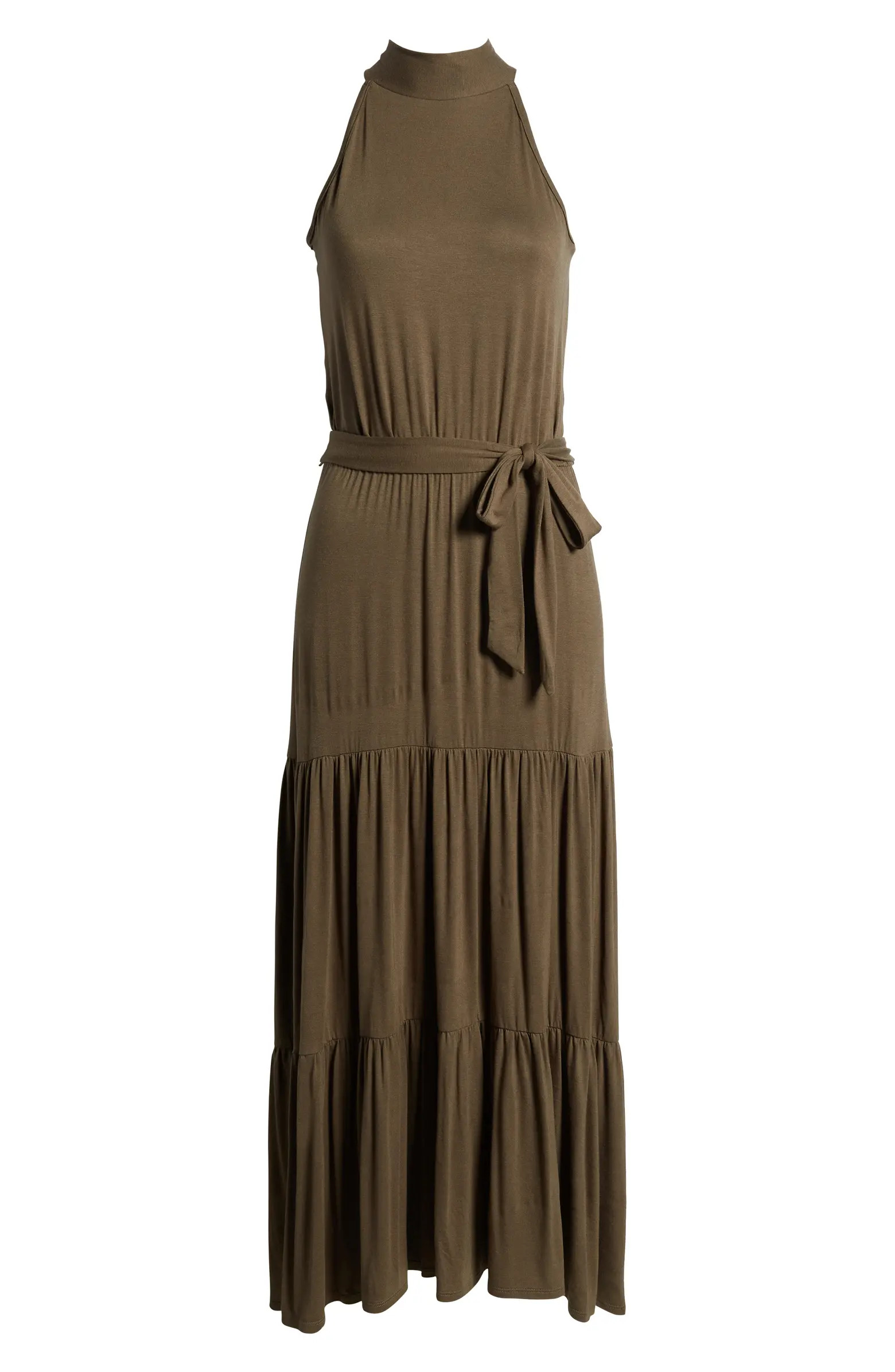 Loveappella Tiered Halter Maxi Dress | Nordstrom | Nordstrom