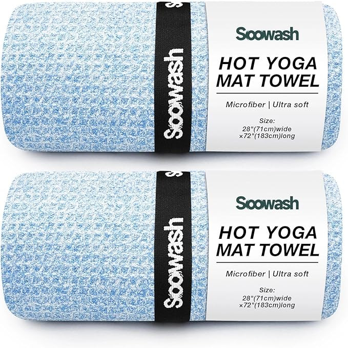 Hot Yoga Towel,Microfiber Yoga Mat Towels Non Slip for Hot Yoga Absorbent Microfiber Sweat Anti-S... | Amazon (US)
