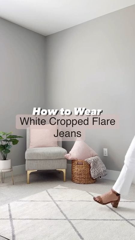 3 ways to wear white cropped flare jeans  
