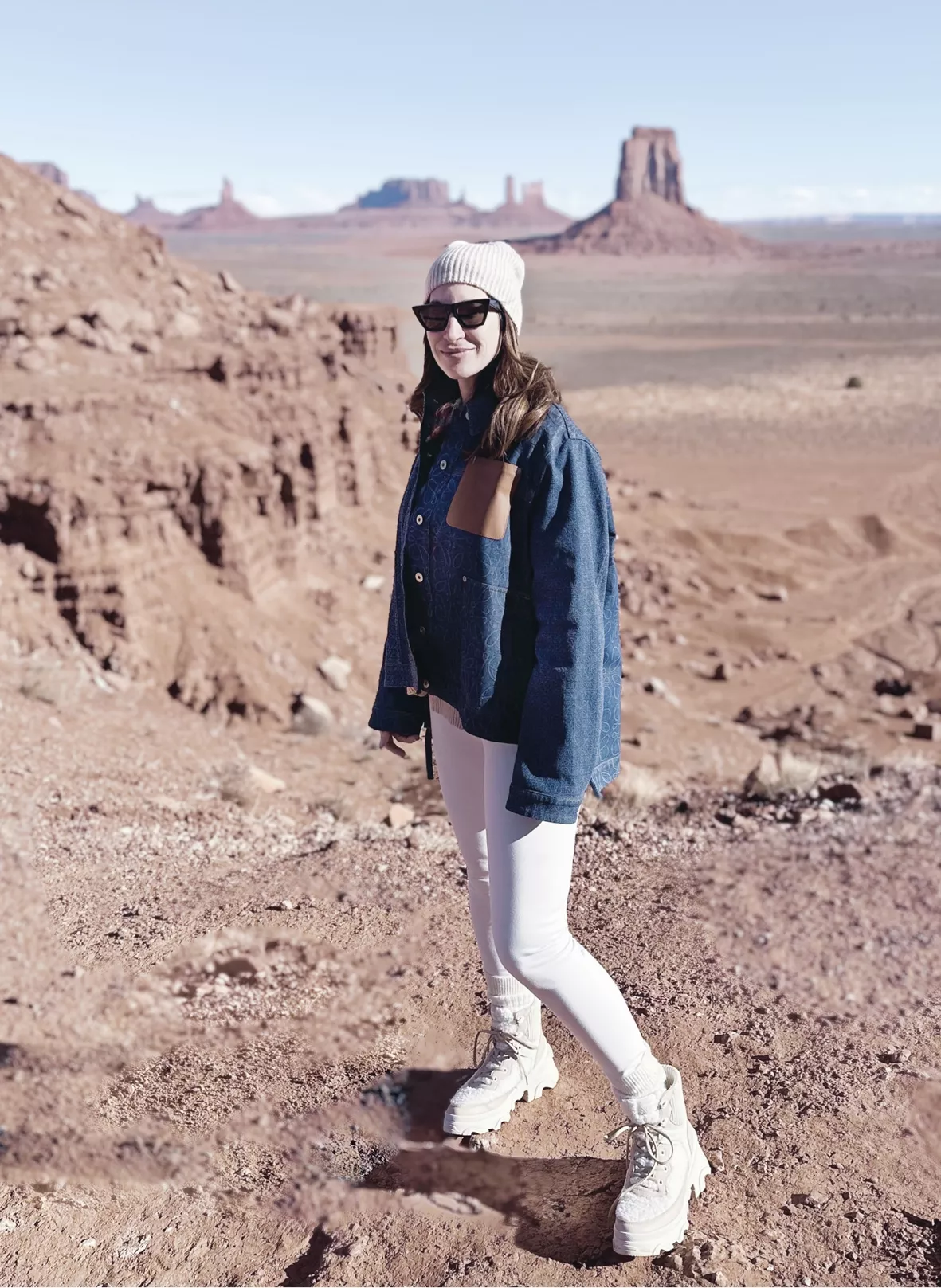 Denim jacket on white background Photography in landscape format