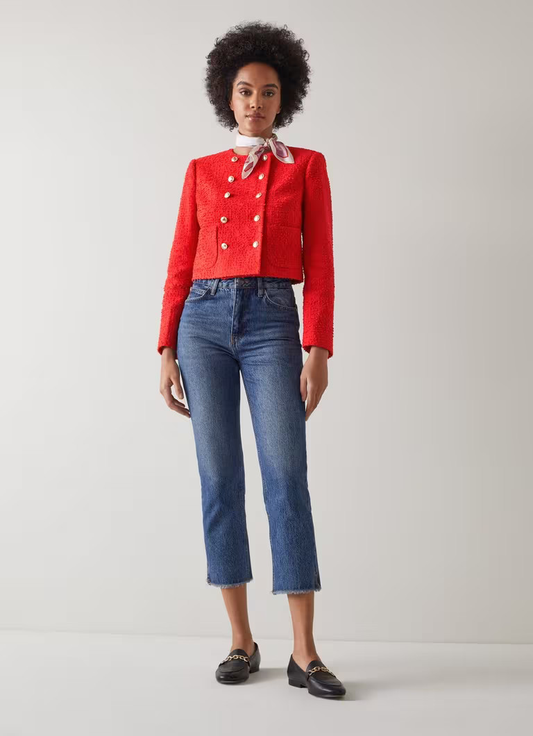 Saskia Red Tweed Jacket | L.K. Bennett (UK)