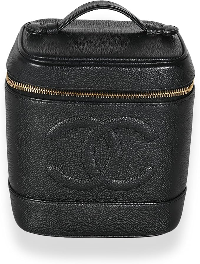 Amazon.com: Chanel, Pre-Loved Vintage Black Caviar CC Vanity Case : Luxury Stores | Amazon (US)