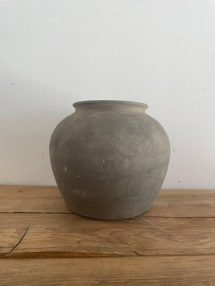 Clay Pot - Antique Pot - Rustic Pottery - Vintage Vase - Antique Clay Pottery - Decorative Jar - ... | Amazon (US)