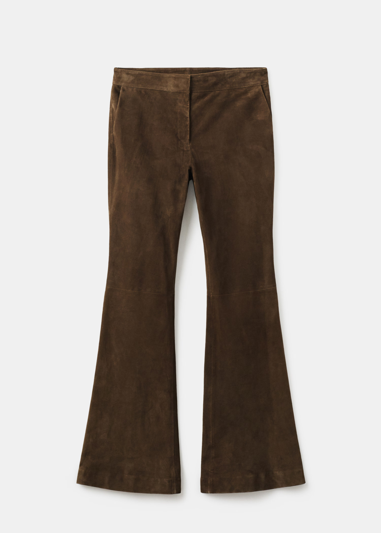 100% suede flared pants - Women | MANGO USA | Mango (US/MX/AU)