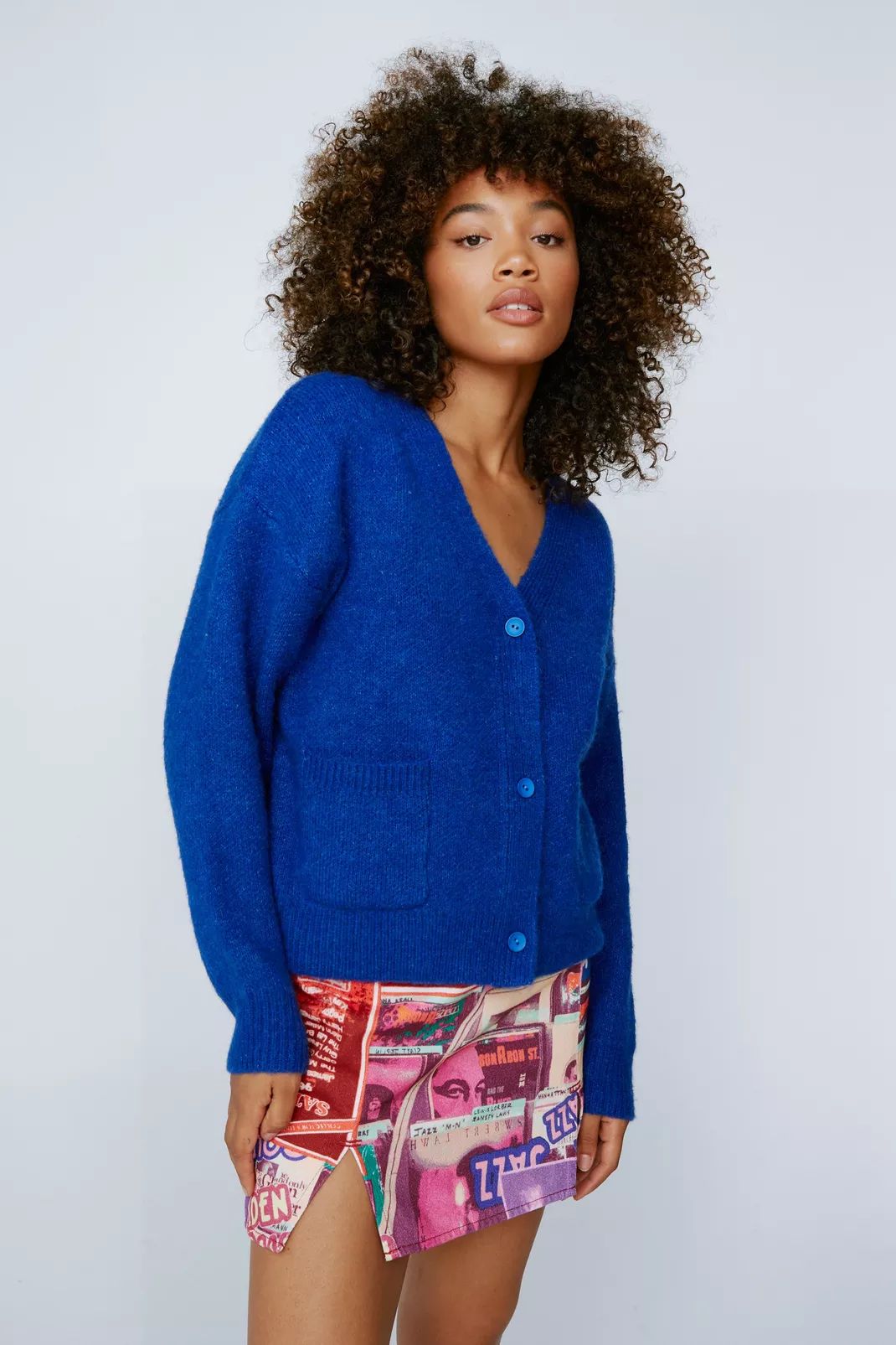 Marl Yarn Button Front Cardigan | Nasty Gal (US)