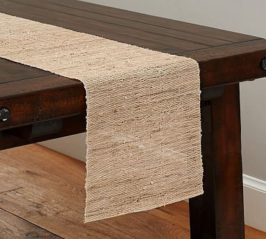 Nubby Handwoven Hemp Table Runner | Pottery Barn (US)