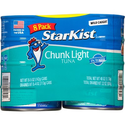 Starkist Chunk Light Tuna Water Can - 40oz / 8pk | Target