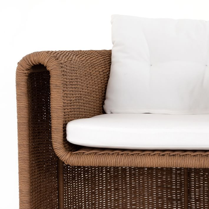 Outdoor Rounded Woven Chair | West Elm (US)
