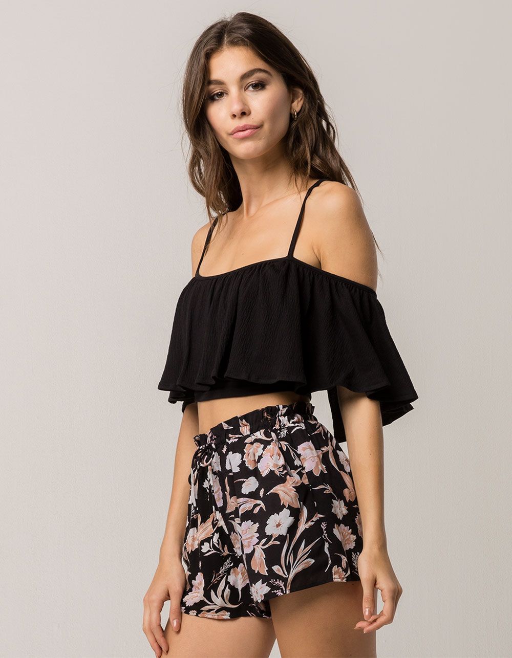 AMUSE SOCIETY LIFE'S A FRILL COLD SHOULDER TOP | Tillys