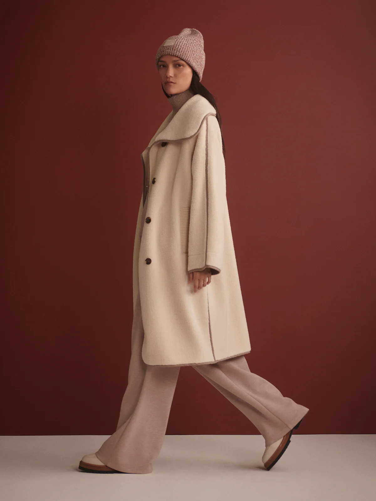 Clemence Sherpa Coat | Varley US