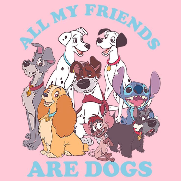 Girl's Disney All My Friends Are Dogs T-Shirt | Target
