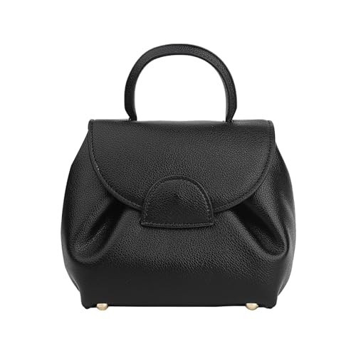 women's top-handle handbags,top handle bag,designer bags for women,luxury handbags,mini faux leather shoulder bag(Black) | Amazon (US)