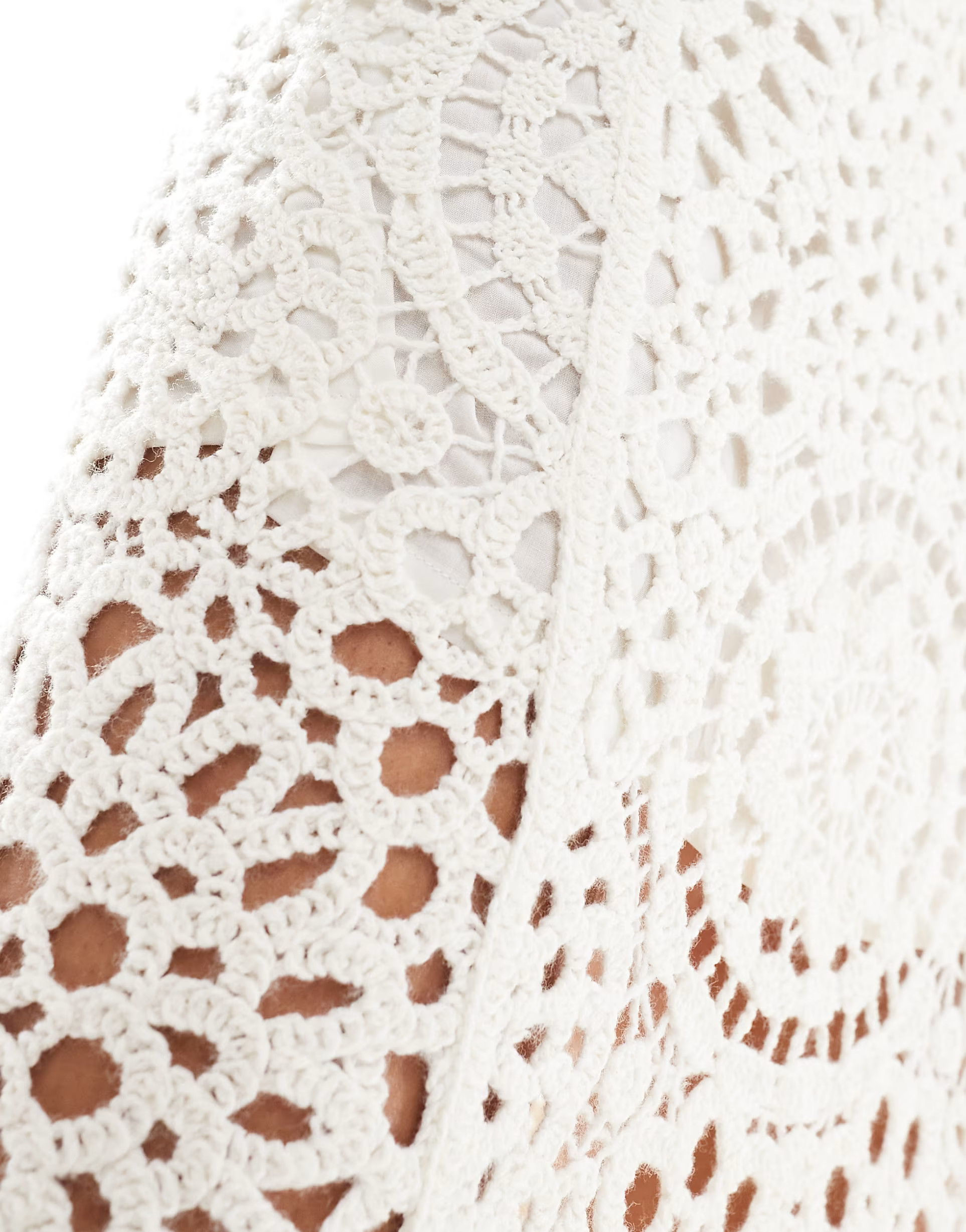 & Other Stories crochet knit maxi skirt in off white | ASOS | ASOS (Global)