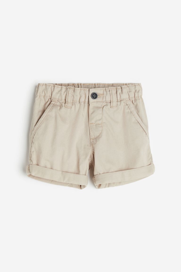 Cotton Shorts - Light beige - Kids | H&M US | H&M (US + CA)