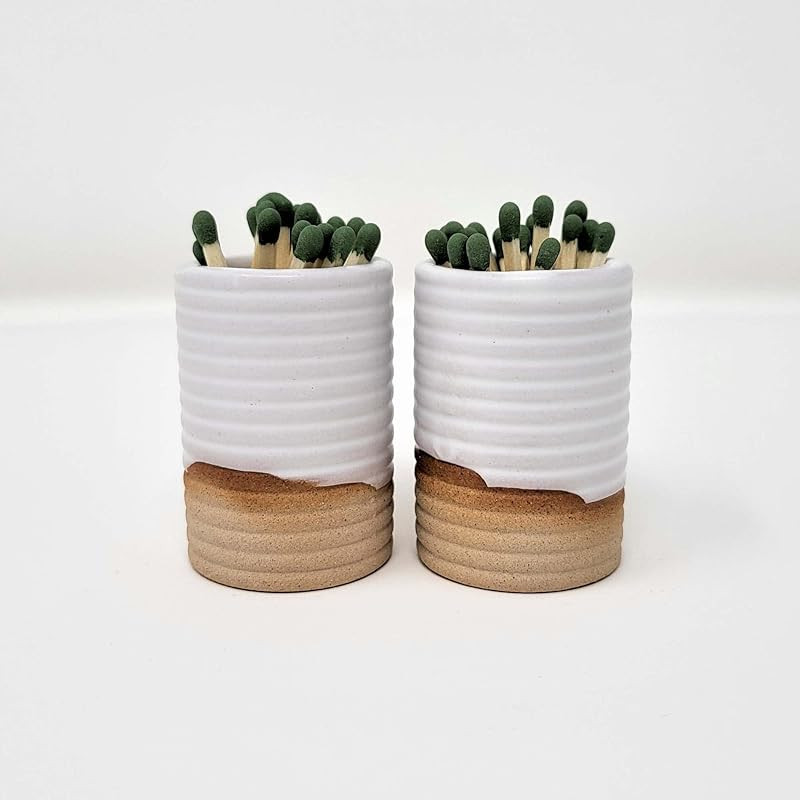 Match Holder with Striker | Ceramic Match Striker for Kitchen, Fireplace & Bathroom | Cute Decora... | Amazon (US)