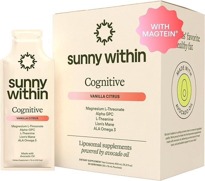 Brain Health Supplement - Magnesium L-Threonate from Magtein®, Lion’s Mane, Alpha GPC, L-Thean... | Amazon (US)