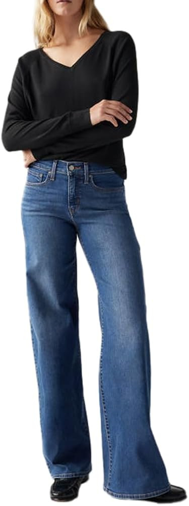 Levi's Women's 318 Shaping Wide Leg Jeans | Amazon (UK)