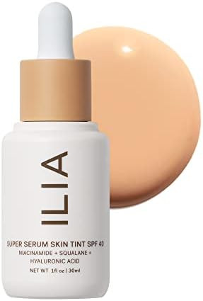 ILIA - Super Serum Skin Tint SPF 40 | Non-Comedogenic, Vegan, Lightweight to Help Against Blue Li... | Amazon (US)