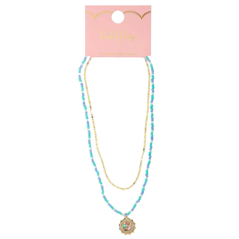 Packed Party Bring The Sunshine Stone Layered Necklace, 1 Piece | Walmart (US)