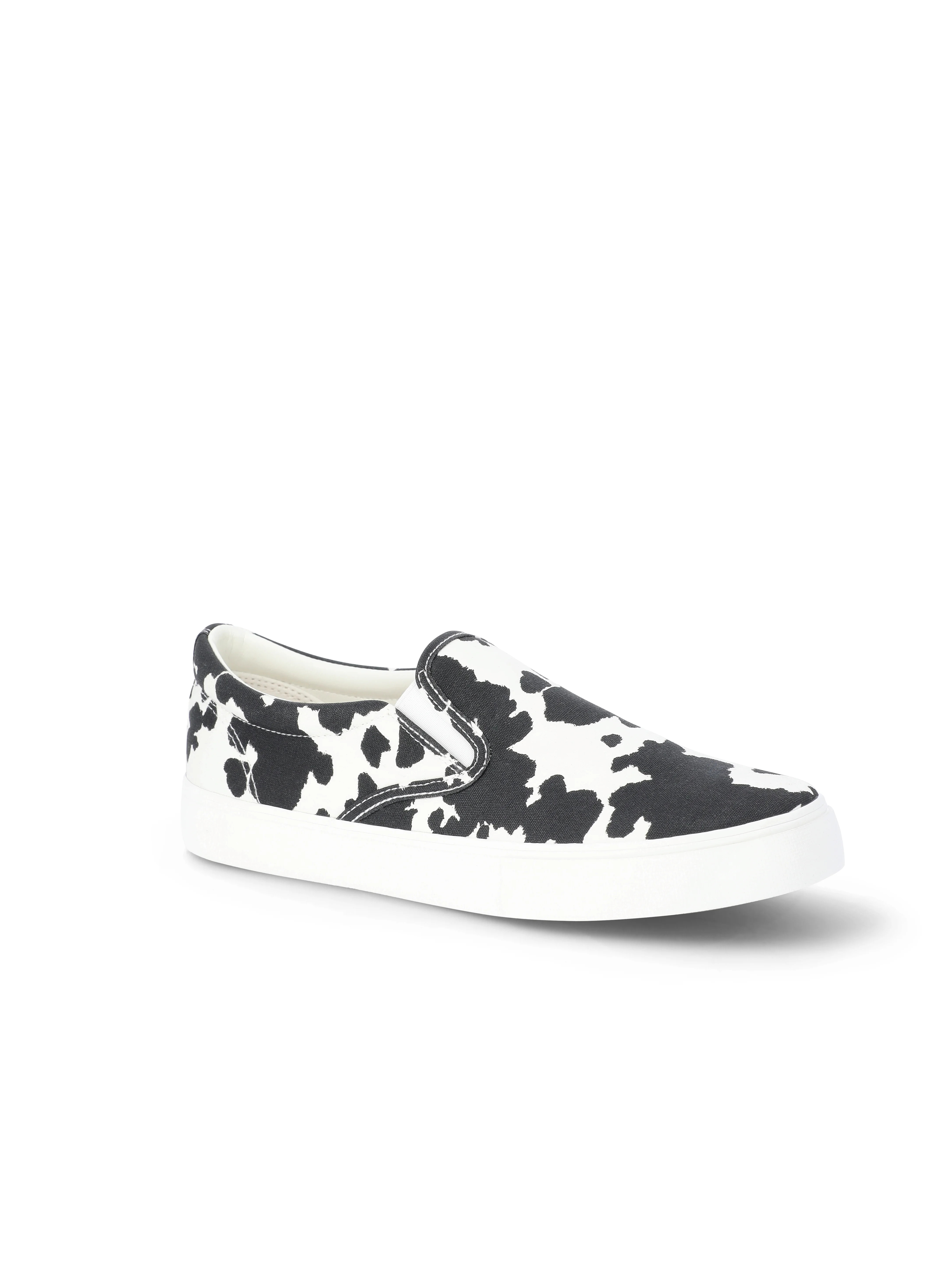 No Boundaries Twin Gore Canvas Slip On Sneakers, Wide Width Available, Women's | Walmart (US)