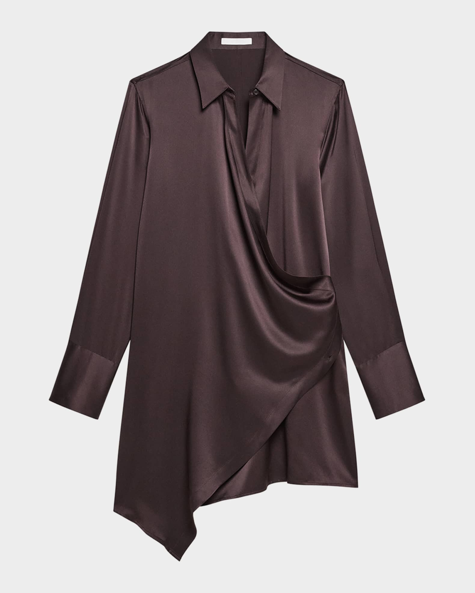 Silk Wrap Shirtdress | Neiman Marcus