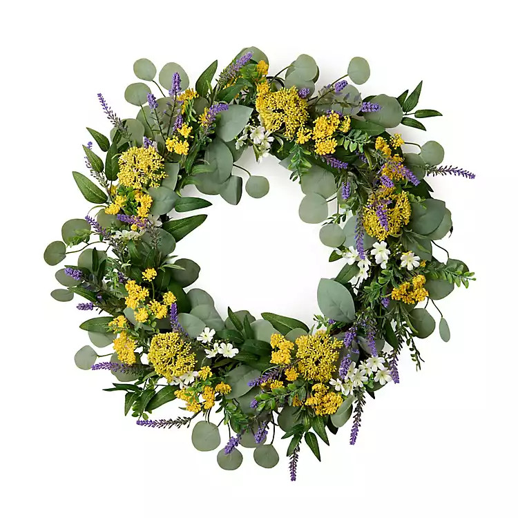 Lavender Eucalyptus Mixed Wreath | Kirklands