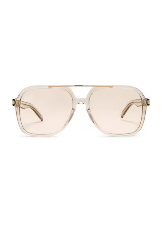 Saint Laurent SL 545 Sunglasses in Cream | FWRD 