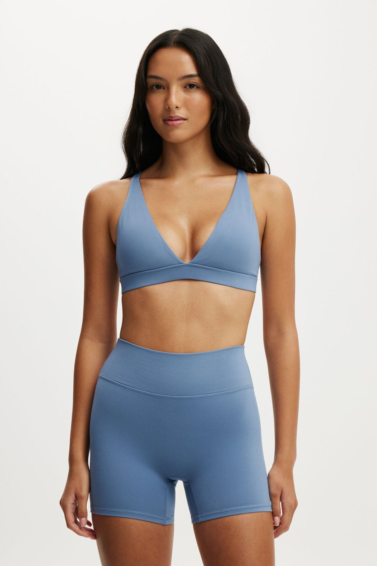 Ultra Soft Deep Plunge Cross Back Crop | Cotton On (US)