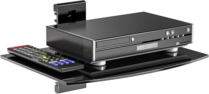 WALI Floating Entertainment Center Shelves, Holds Up to 8 kg, TV Shelf with Strengthened Tempered... | Amazon (UK)