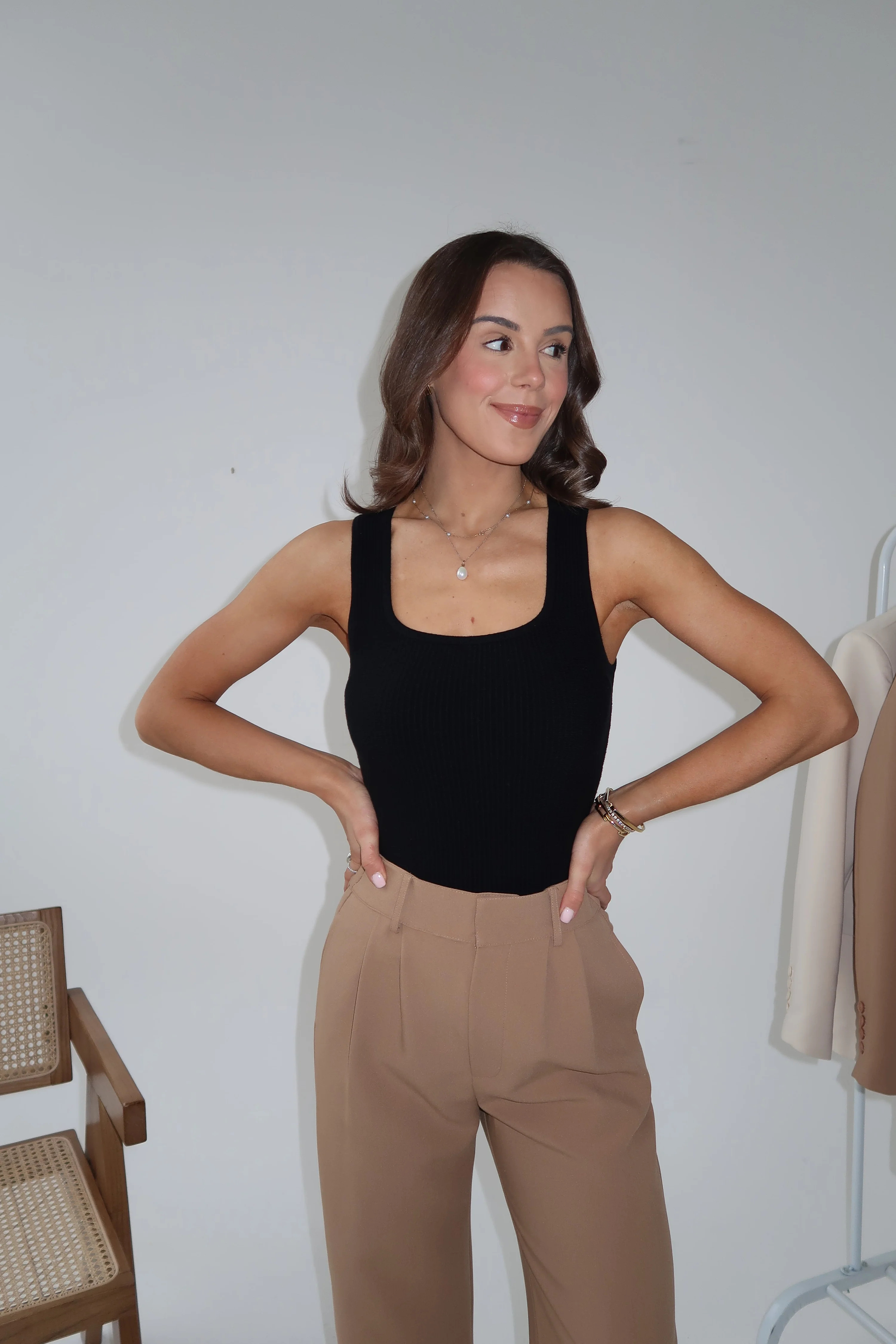 Ribbed square-neck vest | Good Basics Club