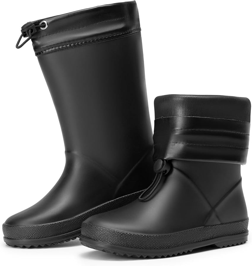 DREAM PAIRS Kids Rain Boots Boys Girls Lightweight Boots Waterproof Easy-on Outdoor Playing Rain ... | Amazon (US)