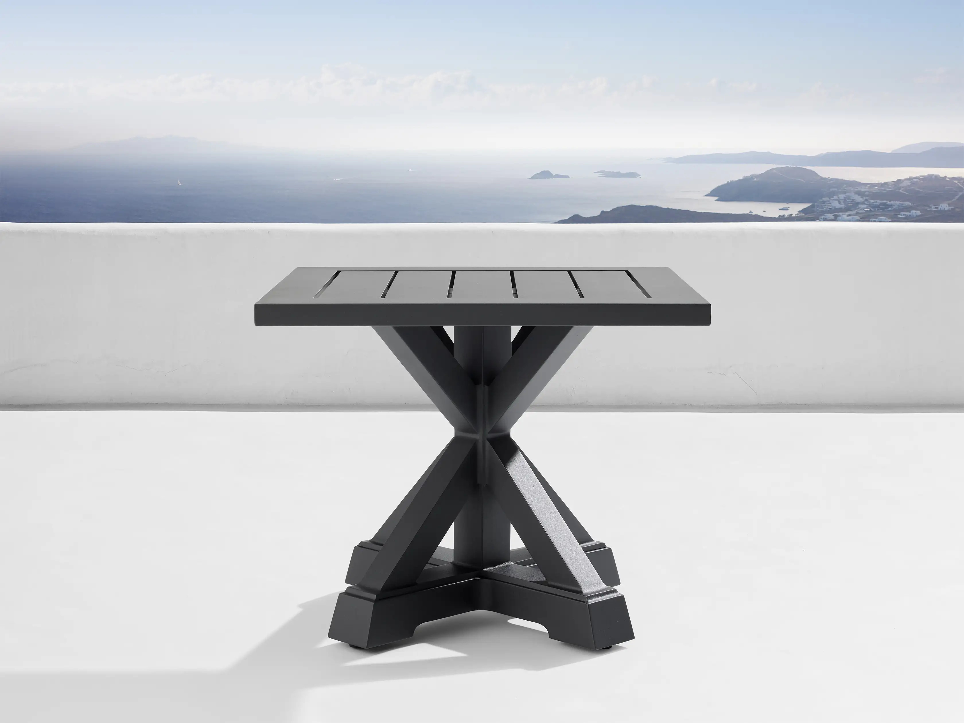 Montego Outdoor Aluminum End Table | Arhaus