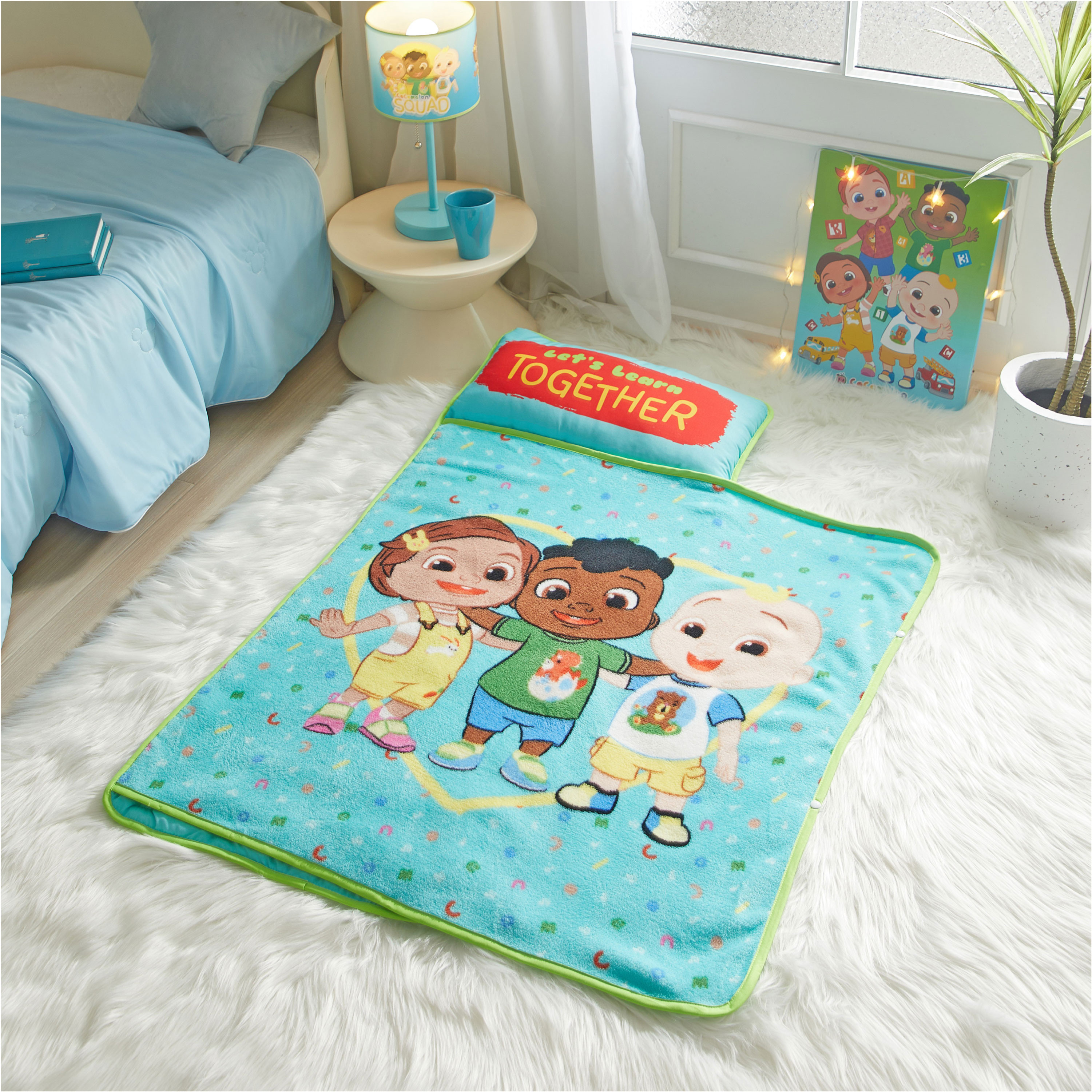 Cocomelon JJ and Friends Nap Mat, Aqua , 21 x 46, Polyester | Walmart (US)