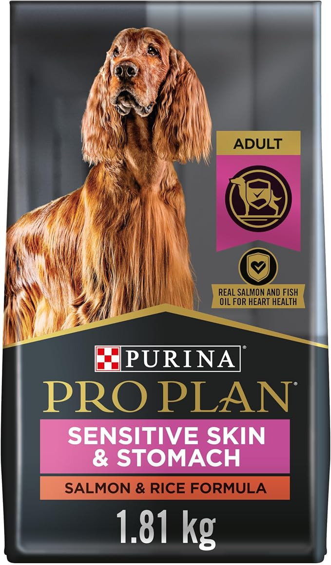 Purina Pro Plan Sensitive Skin & Stomach Dry Dog Food, Salmon & Rice - 1.81 kg Bag | Amazon (CA)